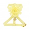 CHIC FLOWER HARNESS YELLOW ECOLEATHER/GOLD
