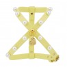 ECO PEARLS HARNESS YELLOW ECOLEATHER/GOLD