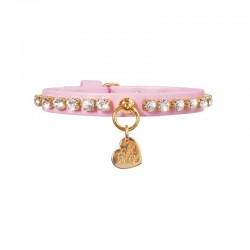DIAMOND CHAIN COLLAR PINK...