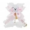 PRINCESS TEDDY HARNESS WHITE ECOLEATHER/GOLD