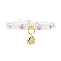 PINK RIVOLI COLLAR WHITE...