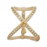 DIAMOND CHAIN HARNESS COOKIE ECOLEATHER/GOLD