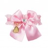 DENTELLE BOW COLLAR PINK ECOLEATHER/GOLD