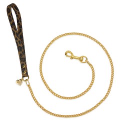 CHAIN LEASH LEOPARD...