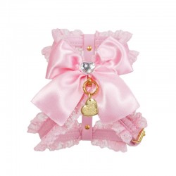 DENTELLE BOW HARNESS PINK...