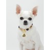 HEARTS COLLAR ROSE GOLD ECOLEATHER/GOLD