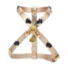 HEARTS HARNESS ROSE GOLD ECOLEATHER/GOLD