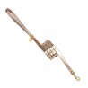 SIMPLE LEASH ROSE GOLD ECOLEATHER/GOLD