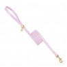 SIMPLE LEASH BABY PINK ECOPATENT/GOLD