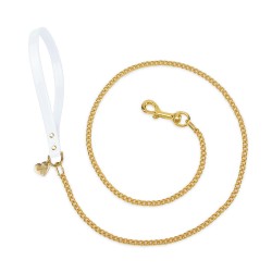 CHAIN LEASH WHITE...