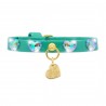 HEARTS COLLAR EMERALD ECOPATENT/GOLD