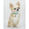 HEARTS COLLAR EMERALD ECOPATENT/GOLD